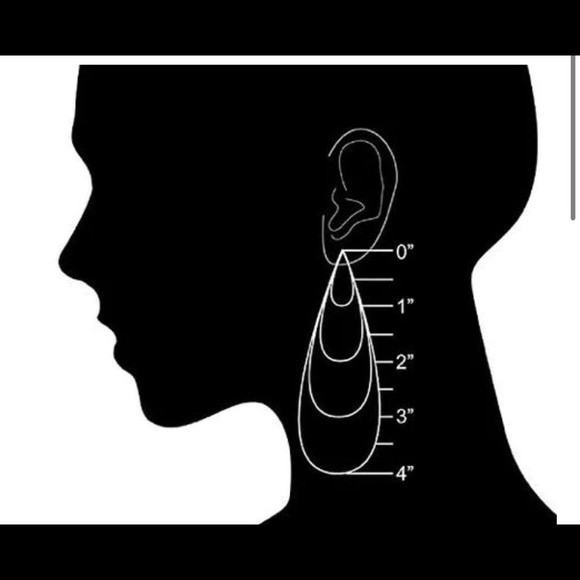 ✨ Fringe Teardrop Earrings 💕 - Picture 2 of 2